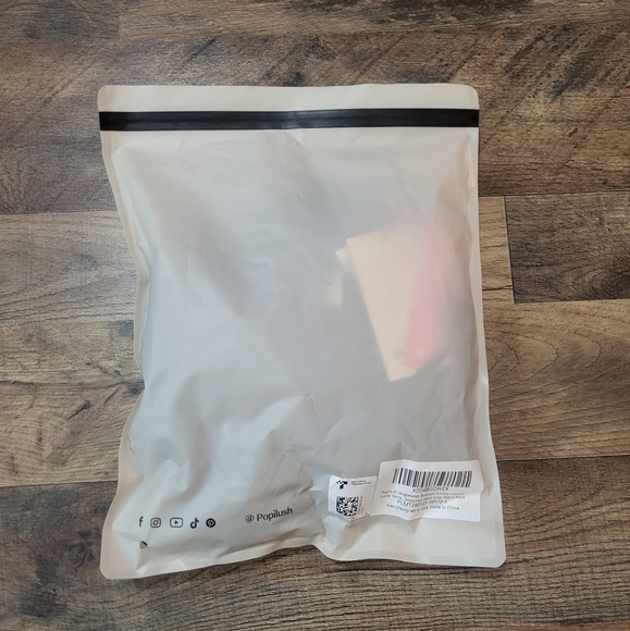 Popilush Black Longsleeve Deep V Shapewear Tummy Control Criss Cross Bodysuit XL - Picture 10 of 10